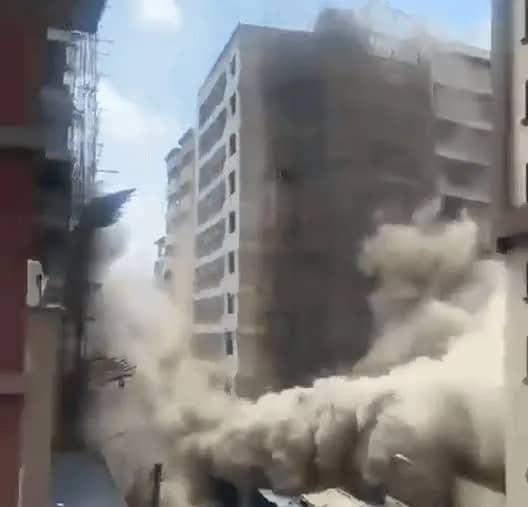Sập tòa nhà đang xây ở Kenya, nhiều người bị mắc kẹt