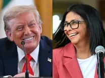 Ông Trump lần đầu gặp Tổng thống lâm thời Venezuela