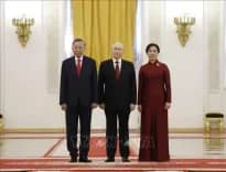 Tổng thống Liên bang Nga Vladimir Putin chủ trì Lễ đón Tổng Bí thư, Chủ tịch nước Tô Lâm