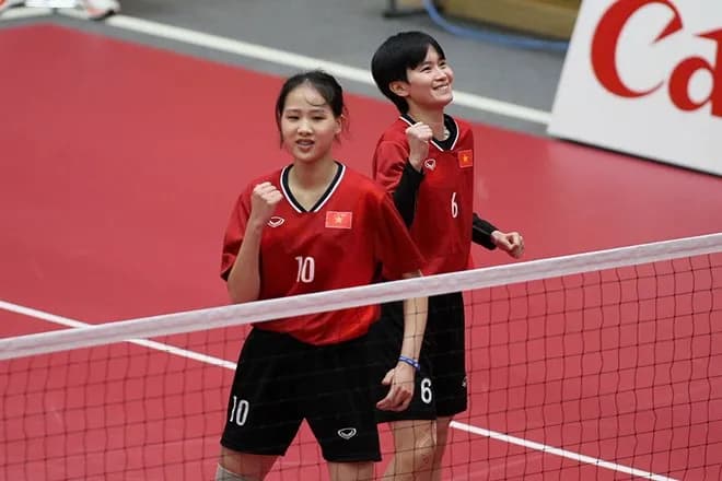 Cầu mây nữ Việt Nam vào chung kết đôi nữ ASIAD 20
