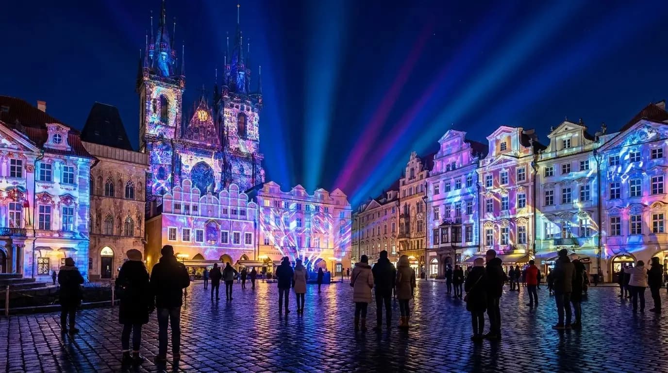 Signal Festival 2026 tại Praha: 21 tác phẩm ánh sáng và tuyến đường mới tại Dejvice
