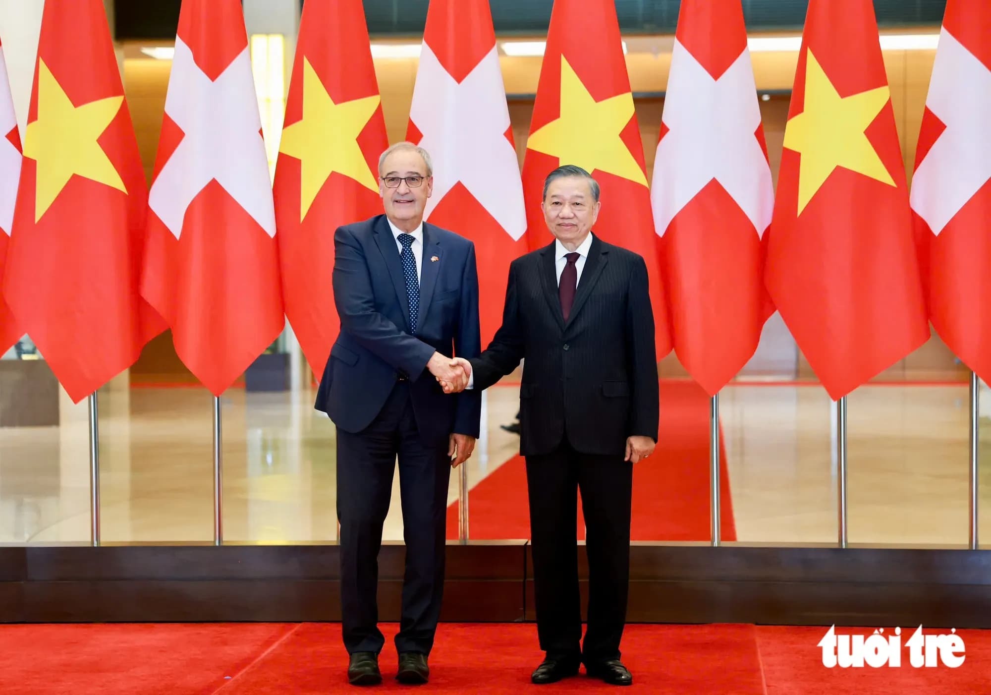 Tổng Bí thư, Chủ tịch nước Tô Lâm hội đàm với Tổng thống Thụy Sĩ