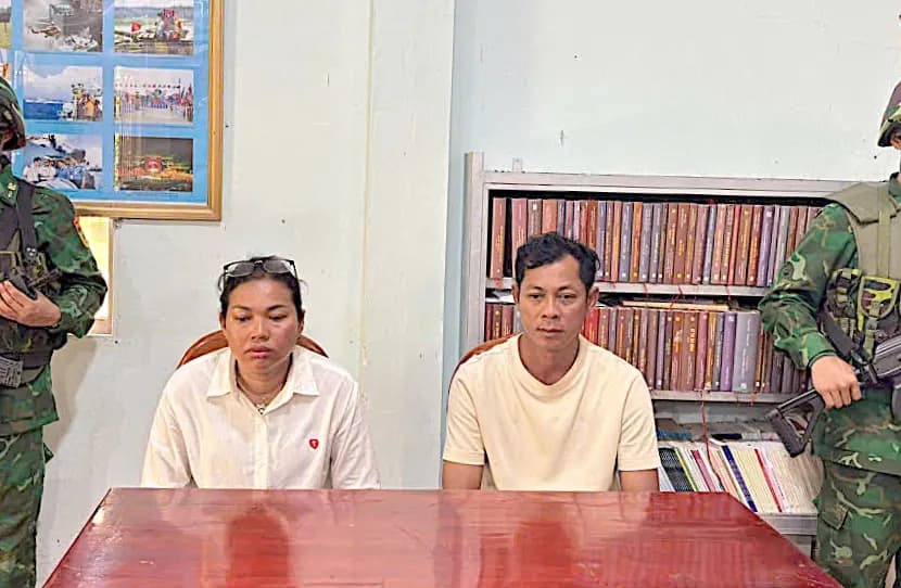 Vợ chồng người Campuchia mang hơn 10 cây vàng vào Tây Ninh bị bộ đội biên phòng bắt giữ