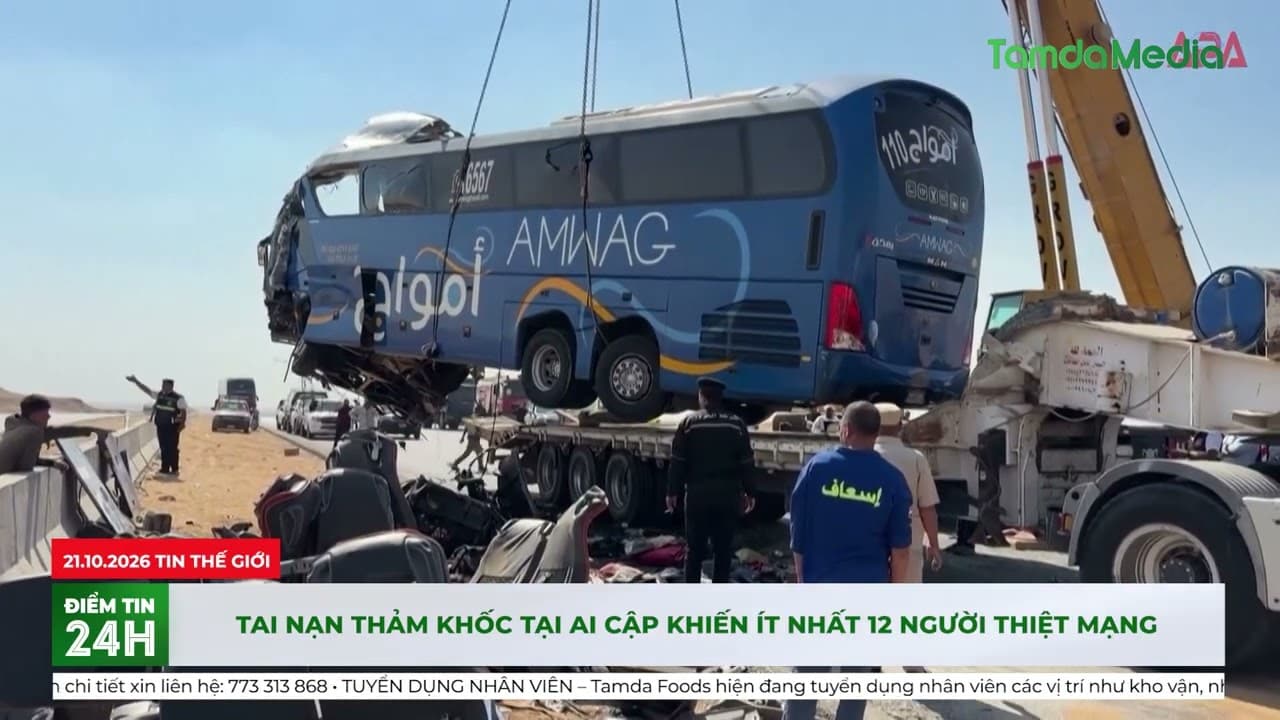 Tai nạn thảm khốc tại Ai Cập khiến ít nhất 12 người thiệt mạng