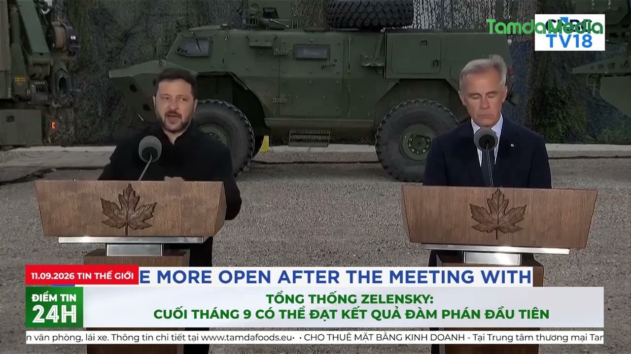 Tổng thống Zelensky Cuối tháng 9 có thể đạt kết quả đàm phán đầu tiên