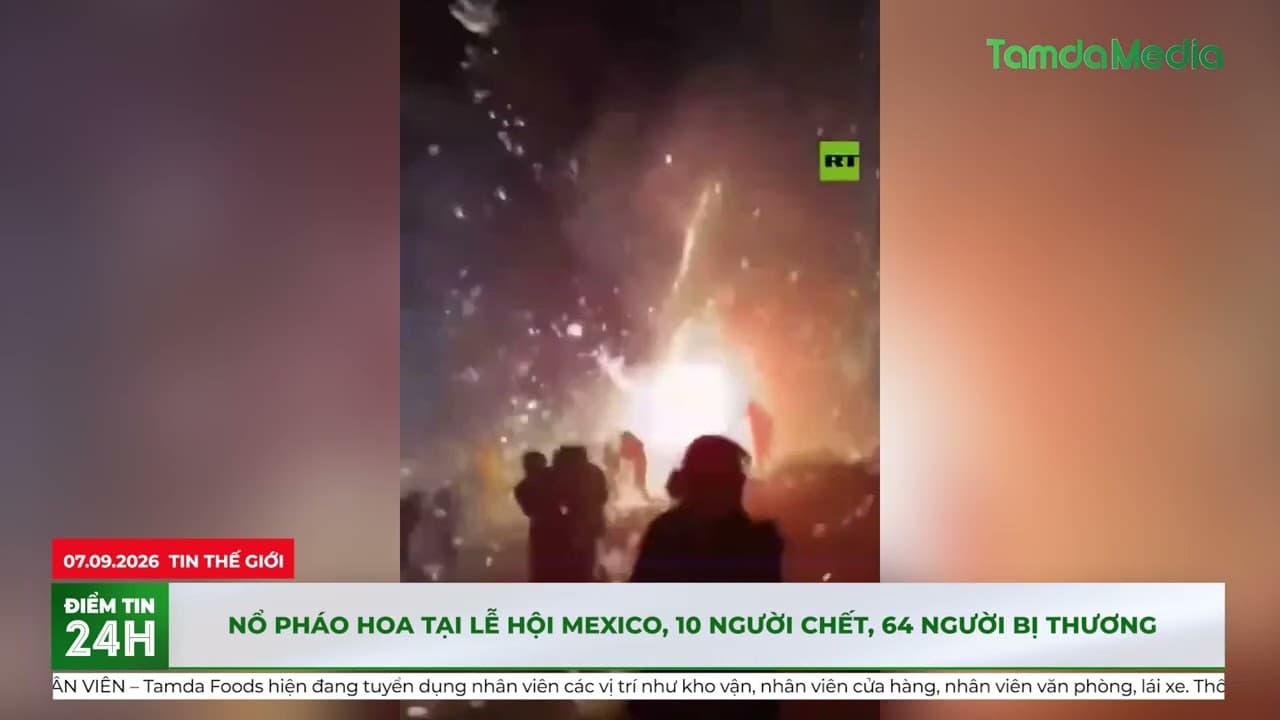 Nổ pháo hoa tại lễ hội Mexico, 10 người chết, 64 người bị thương