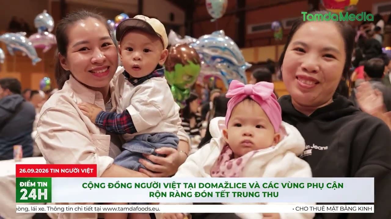 Cộng đồng người Việt tại Domažlice và các vùng phụ cận rộn ràng đón Tết Trung thu