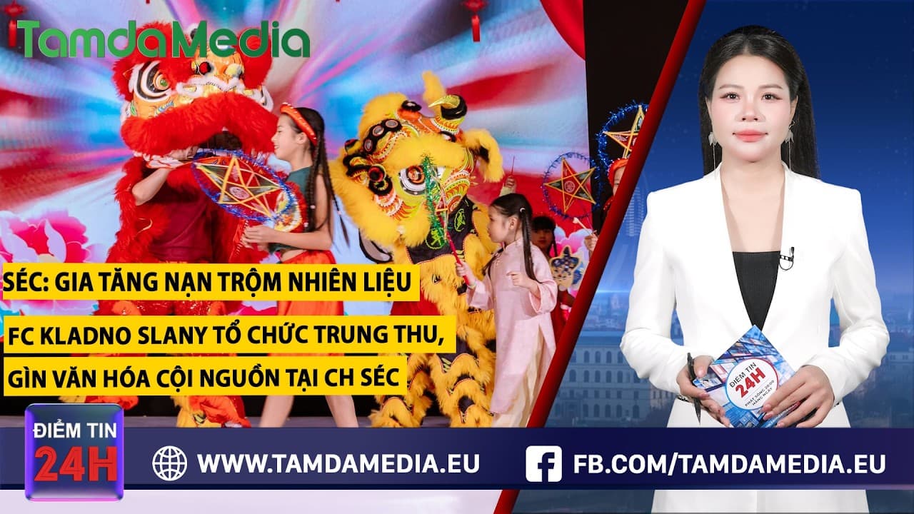 TamdaMedia | ĐIỂM TIN 24H - 13.09.2026 | FC Kladno Slany tổ chức Trung thu và gìn giữ văn hóa Việt