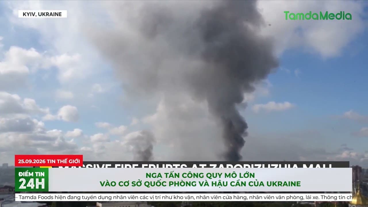 Nga tấn công quy mô lớn vào cơ sở quốc phòng và hậu cần của Ukraine