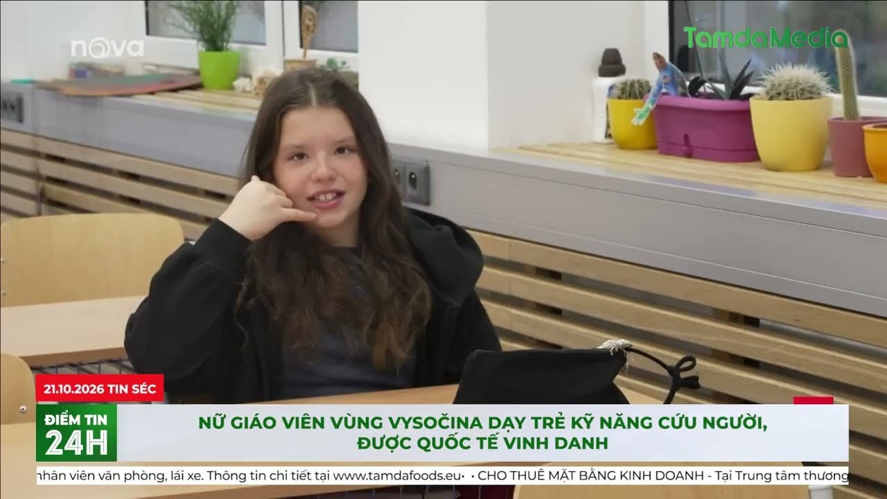 Nữ giáo viên vùng Vysočina dạy trẻ kỹ năng cứu người, được quốc tế vinh danh