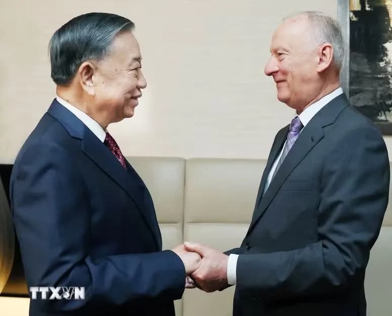 Tổng Bí thư, Chủ tịch nước Tô Lâm đã gặp gỡ trợ lý Tổng thống, Chủ tịch Hội đồng Biển Liên bang Nga Nikolai Patrushev.