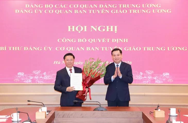 Ông Trần Thanh Lâm giữ chức Bí thư Đảng ủy cơ quan Ban Tuyên giáo Trung ương