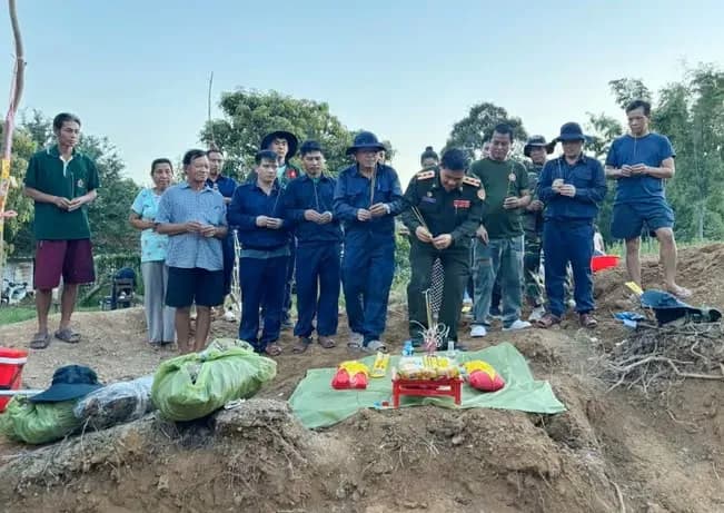 Thêm 5 hài cốt liệt sĩ quân tình nguyện Việt Nam được tìm thấy tại Lào