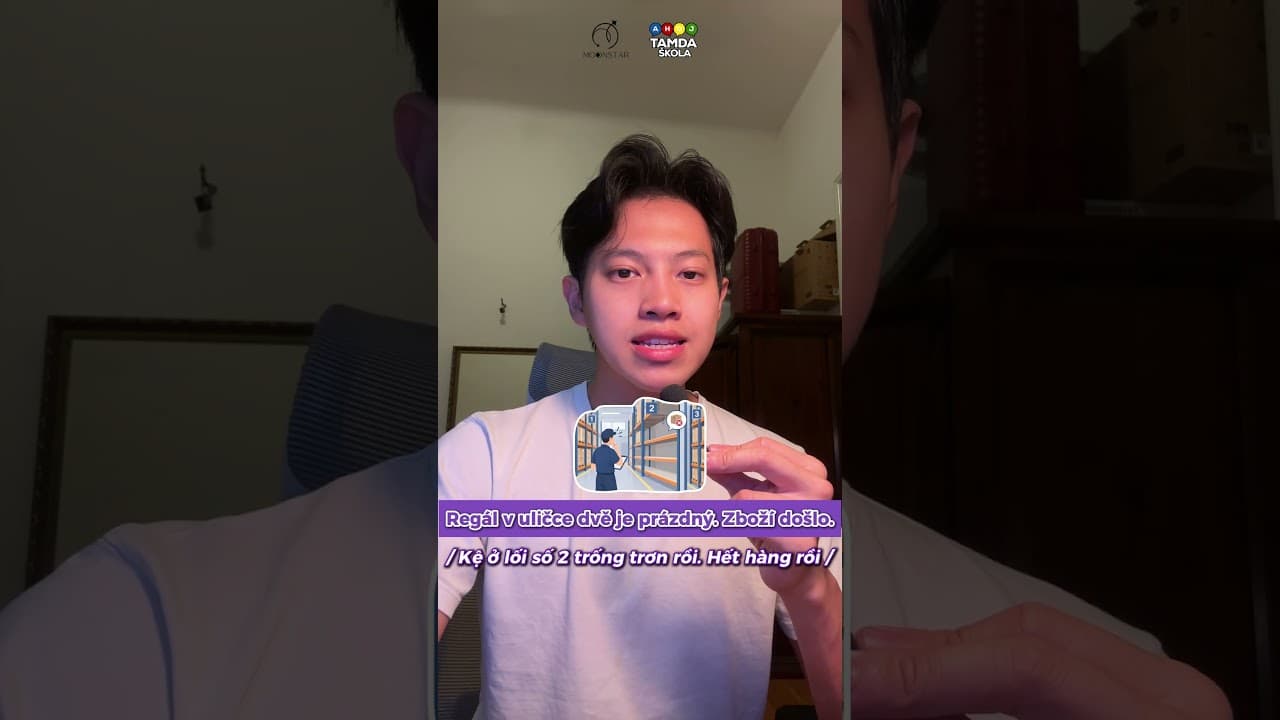 Học tiếng Séc: Những câu giao tiếp trong nhà kho - Phần 2