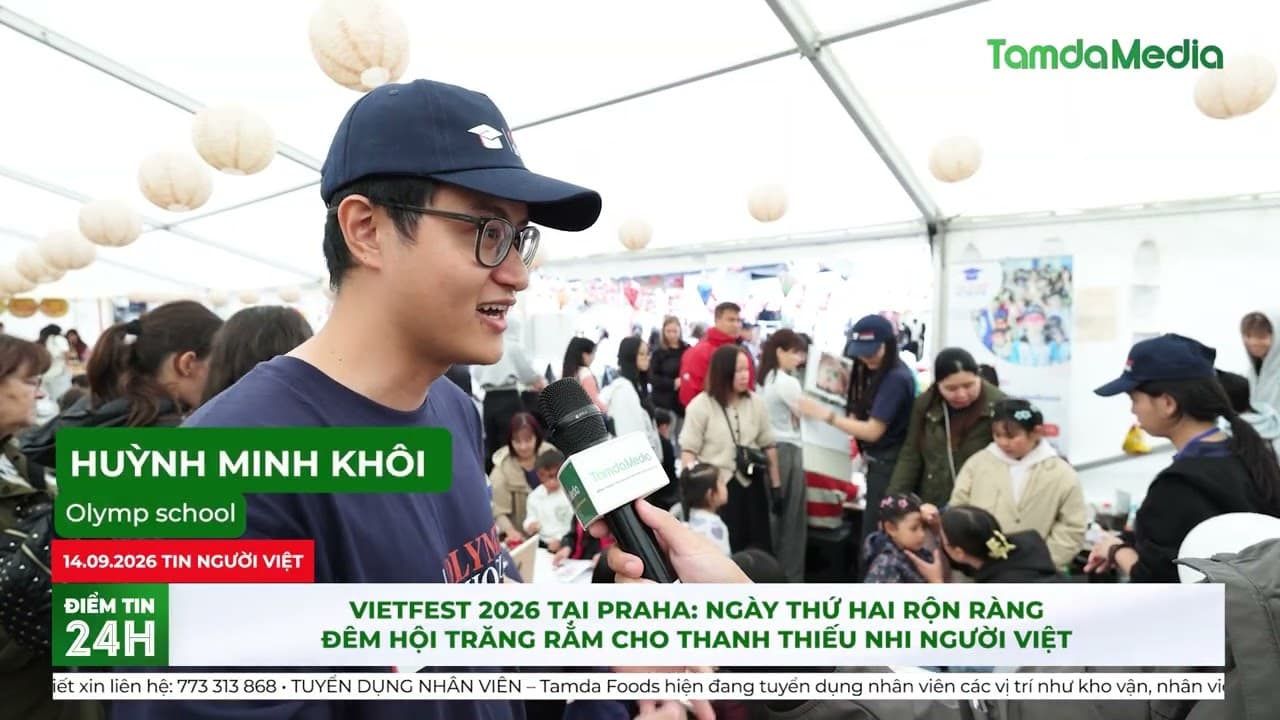 Vietfest 2026 tại Praha: Ngày thứ hai rộn ràng đêm hội trăng rằm cho thanh thiếu nhi người Việt