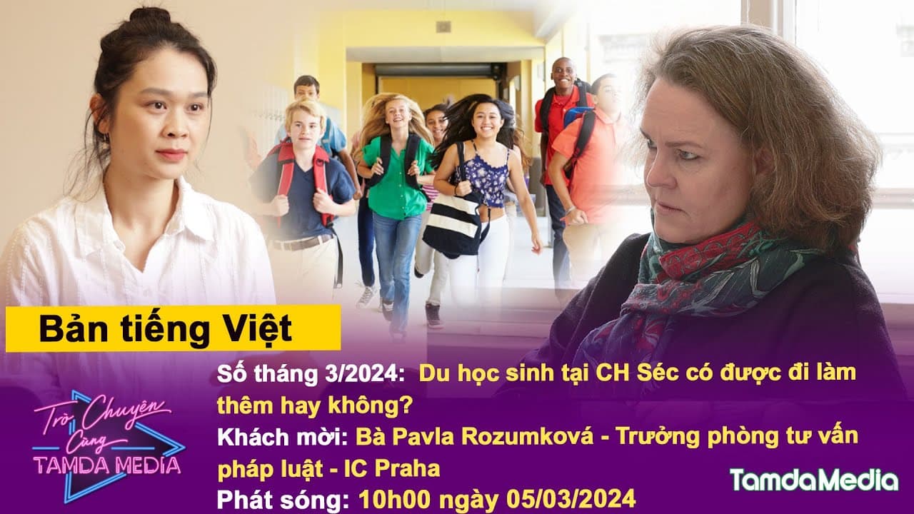 TRÒ CHUYỆN CÙNG TAMDAMEDIA| Tháng 3/2024| Du học sinh tại CH Séc có được đi làm thêm hay không?