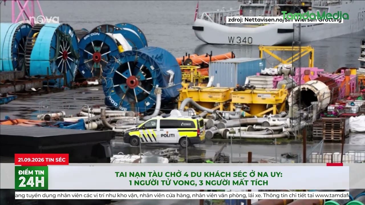 Tai nạn tàu chở 4 du khách Séc ở Na Uy 1 người tử vong, 3 người mất tích