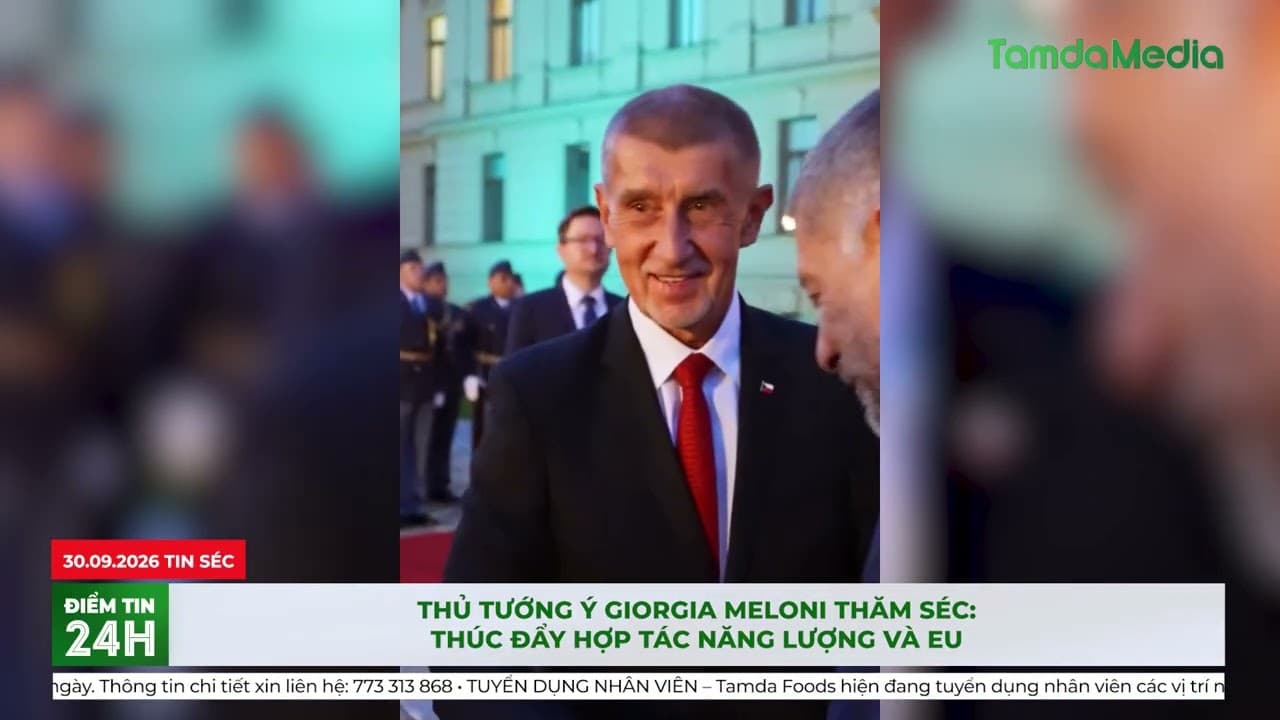 Thủ tướng Ý Giorgia Meloni thăm Séc Thúc đẩy hợp tác năng lượng và EU