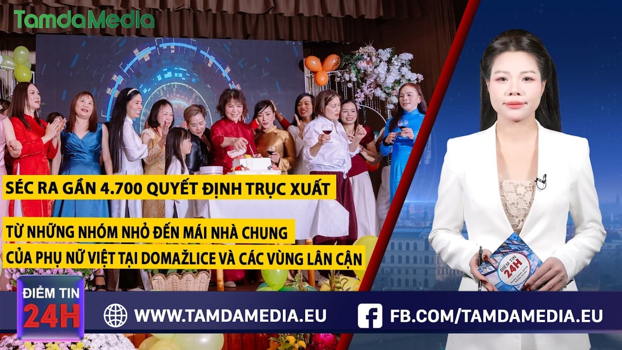 TamdaMedia | ĐIỂM TIN 24H - 17.10.2026 | Séc ra gần 4.700 quyết định trục xuất trong năm ngoái