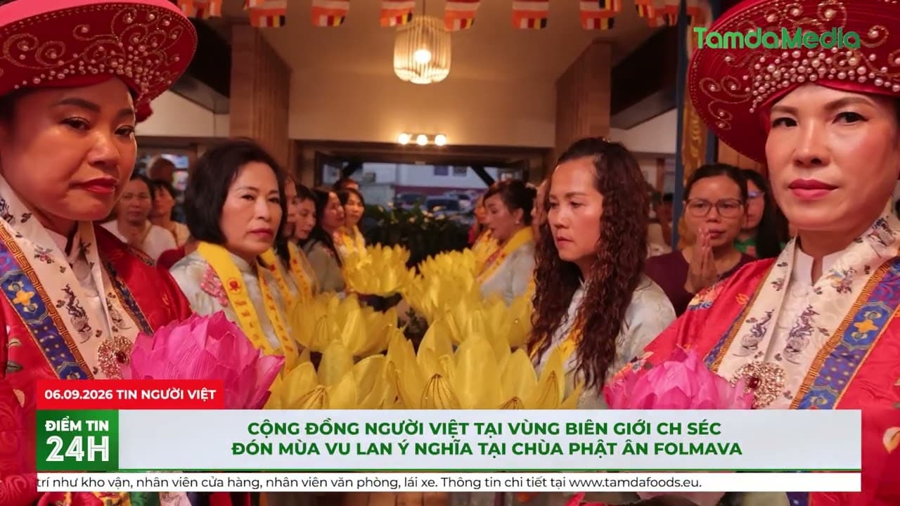 Cộng đồng người Việt tại vùng biên giới CH Séc đón mùa Vu Lan ý nghĩa tại chùa Phật Ân Folmava