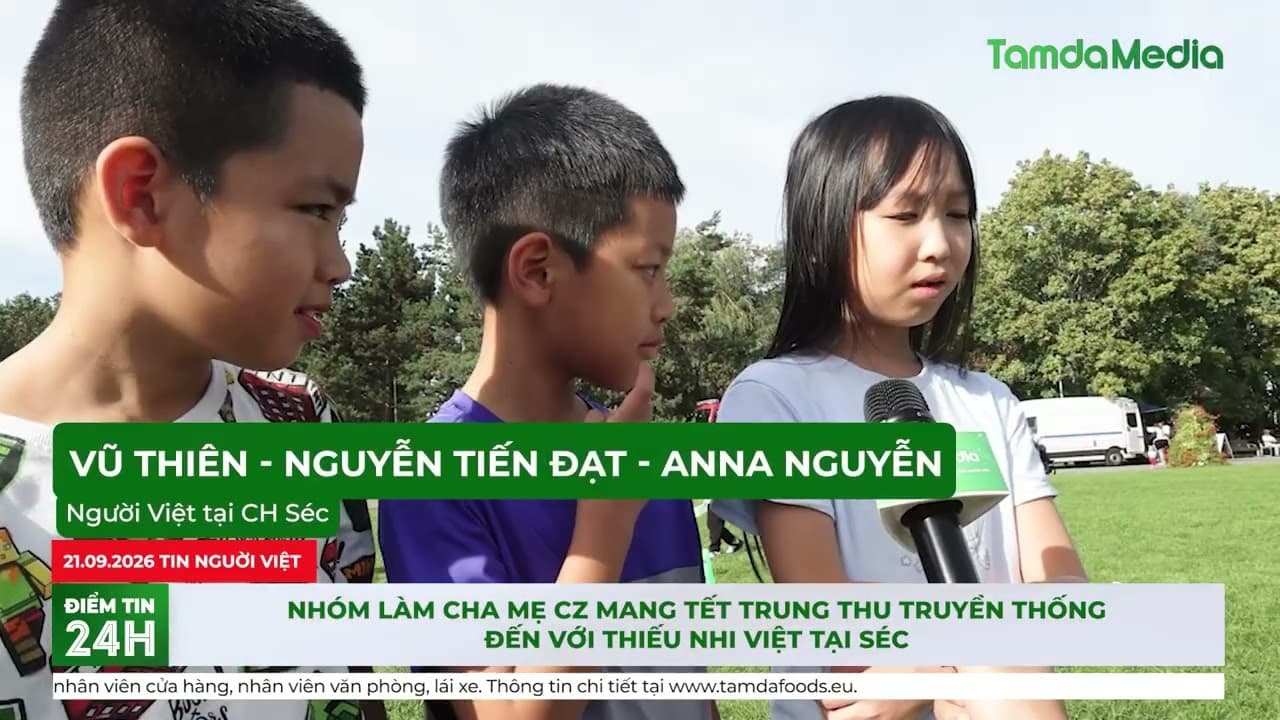 Nhóm Làm Cha Mẹ CZ mang Tết Trung thu truyền thống đến với thiếu nhi Việt tại Séc