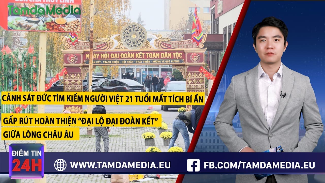 TamdaMedia | ĐIỂM TIN 24H - 30.10.2026 | Cảnh sát Đức tìm kiếm học viên nghề người Việt mất tích