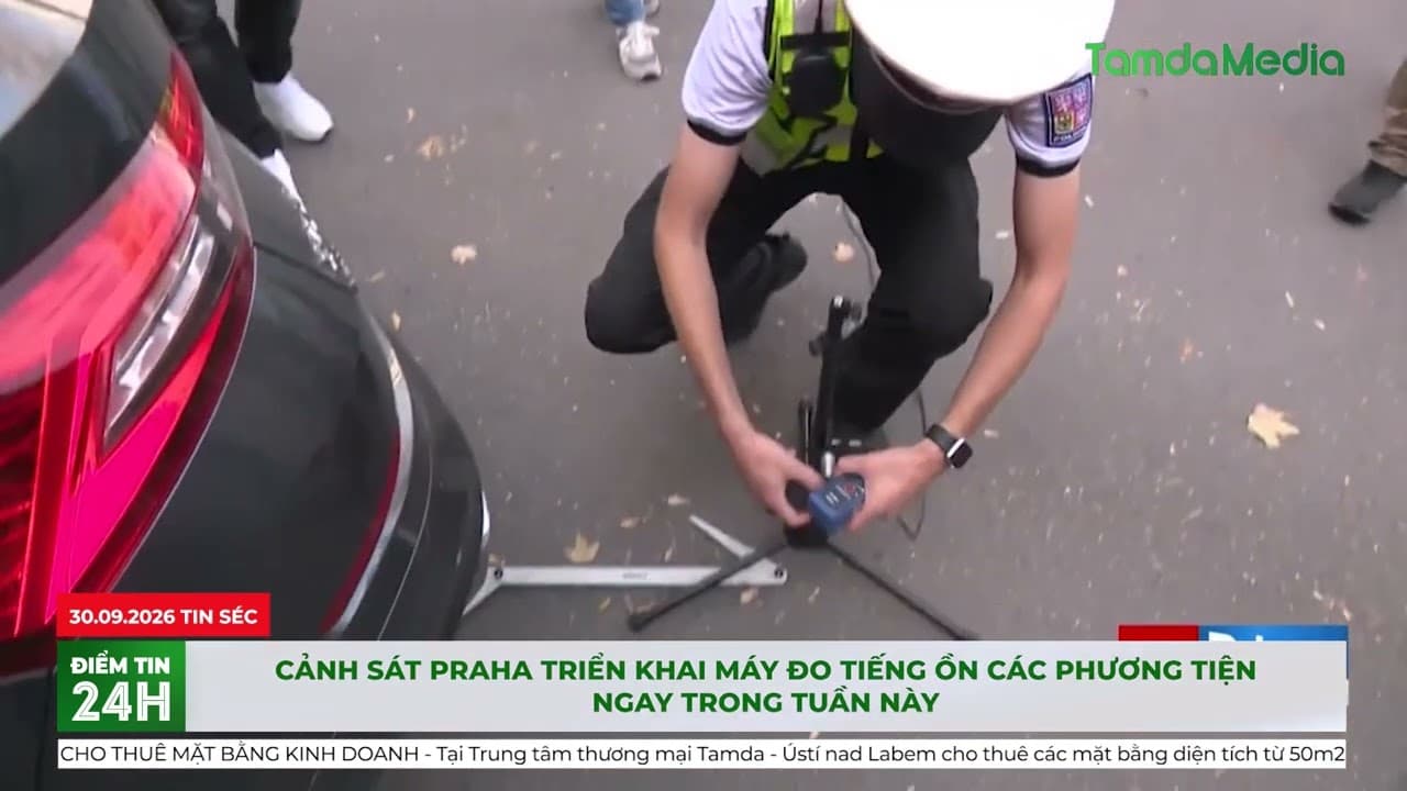 Cảnh sát Praha triển khai Máy đo tiếng ồn các phương tiện ngay trong tuần này